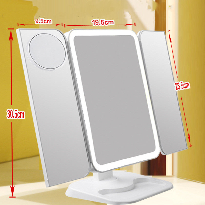 Makeup Mirror With LED light -10X Magnifying 180 Rotation