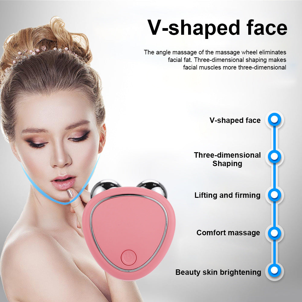 Micro current Facial Device , Mini Double Chin Reducer Machine , Face Massager for Anti Aging and Wrinkle Reducer