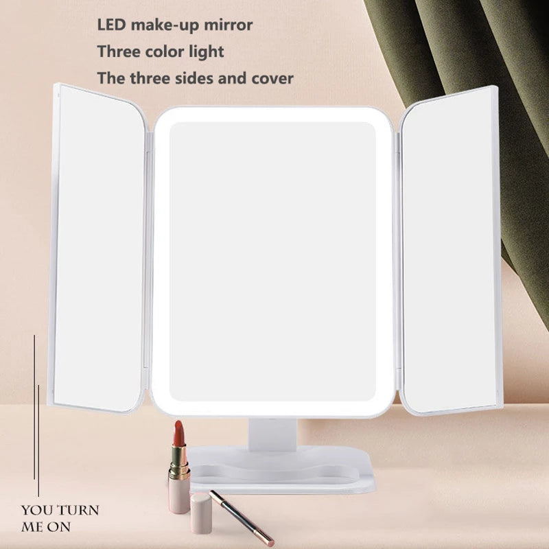 Makeup Mirror With LED light -10X Magnifying 180 Rotation