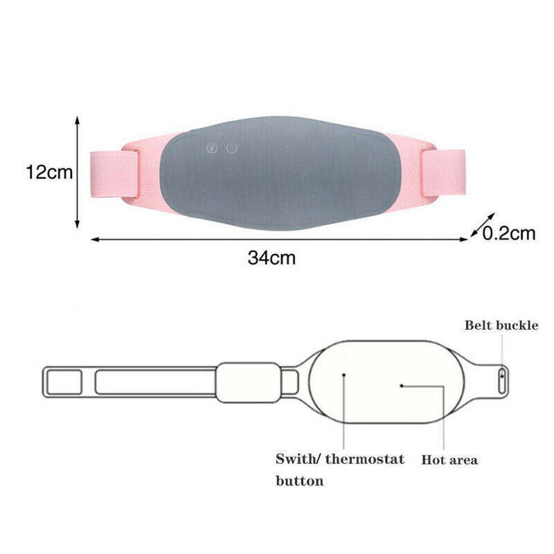 Warm Heating Vibration Electric Waist Belt Massage