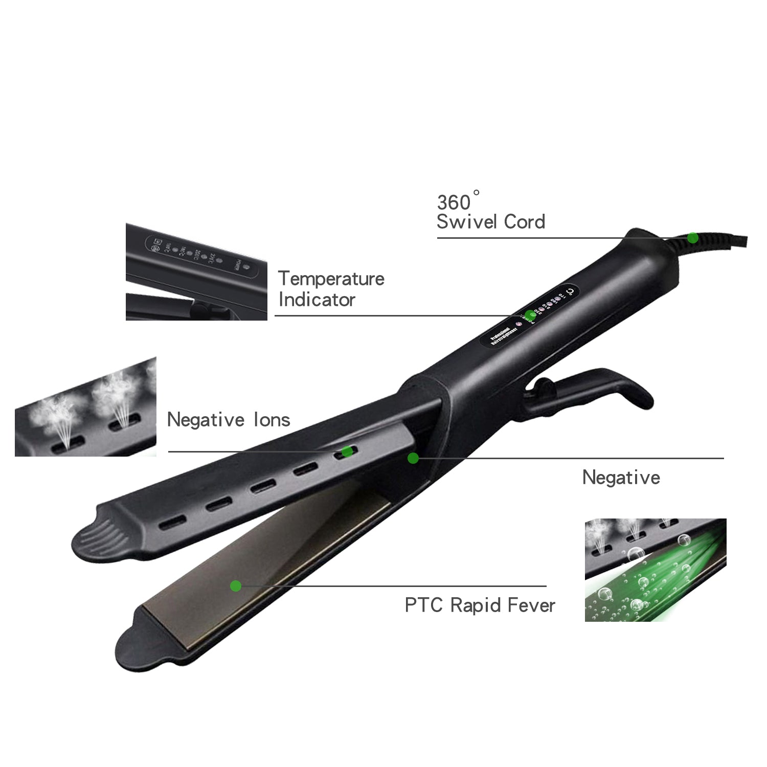 Ionic Flat Iron Hair Straightener